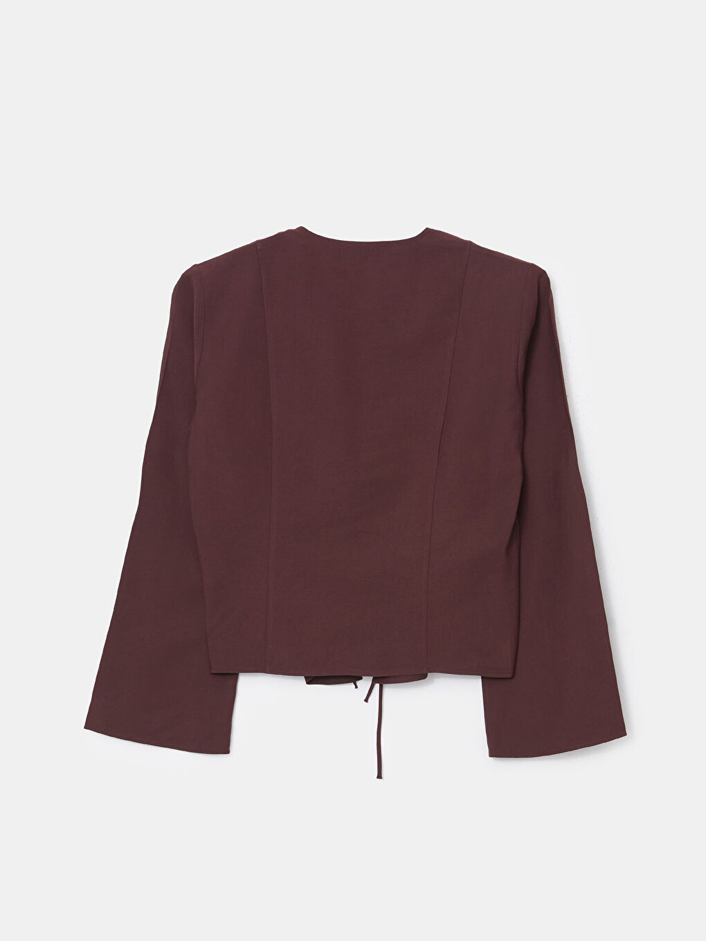 V-Neck Women's Blouse -S5LA78Z8-CTC