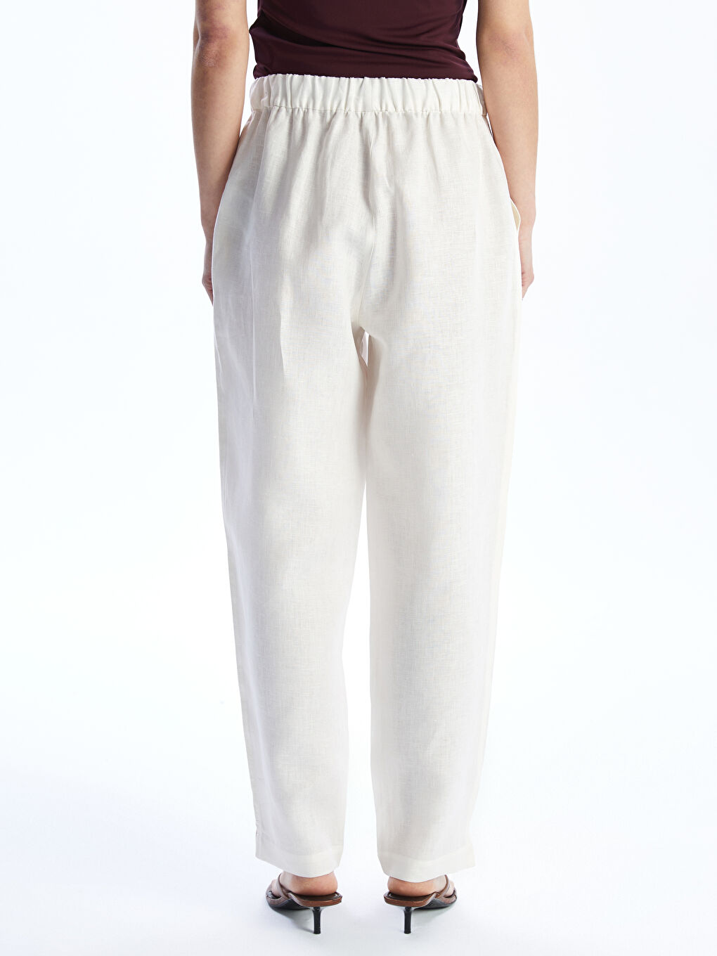 LCW Vision Woman ECRU Trousers -S5LB05Z8-FEL