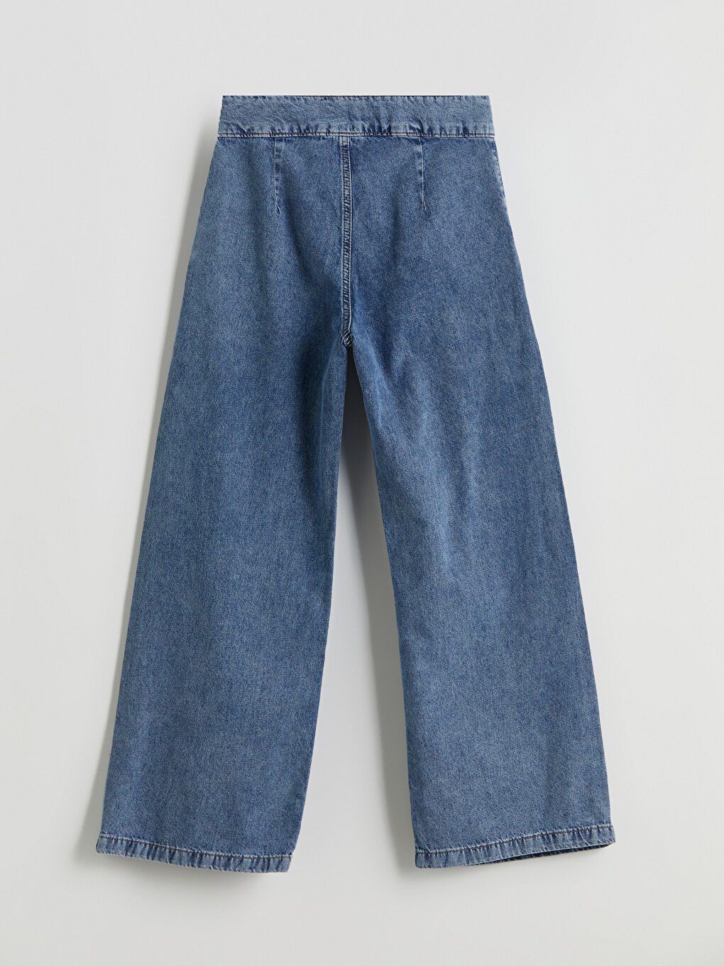 جينز لبنات بقصة واسعة-3