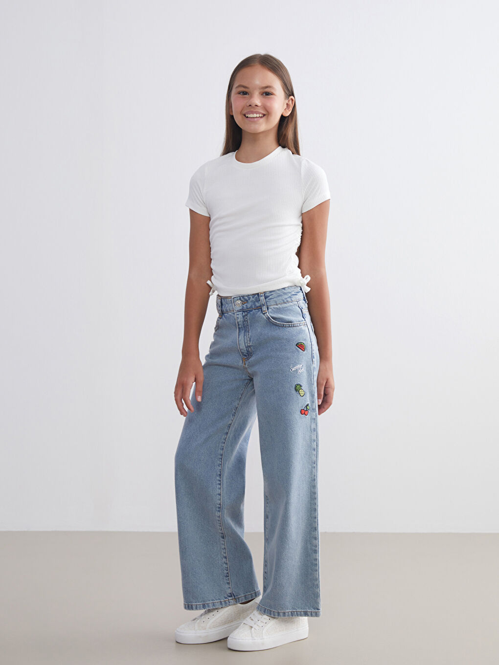 LCW Kids Wideleg Girls Jeans -S5LB72Z4-V2T