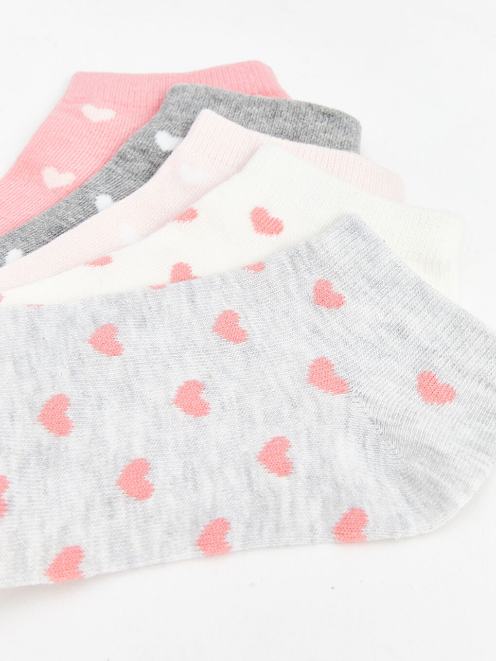 LCW DREAM Patterned Women's Trainer Socks 5 Pack -W57352Z8-LAL