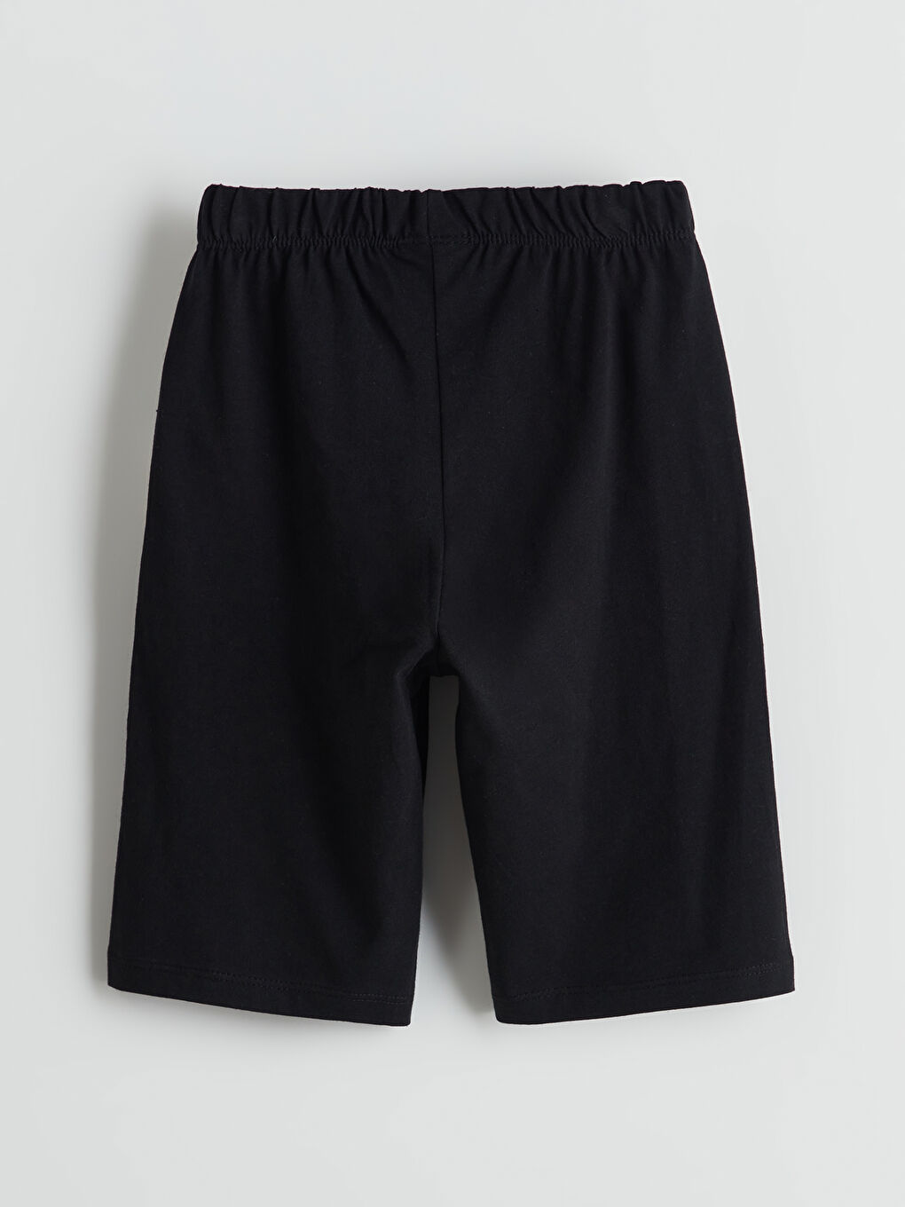 Siyah Beli Lastikli Erkek Çocuk Pijama Şort-1