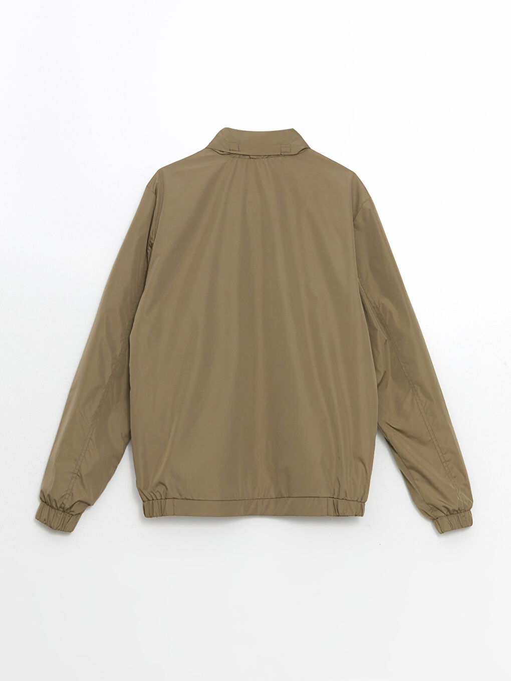 Bej Standart Kalıp Kapüşonlu Erkek Mont-7