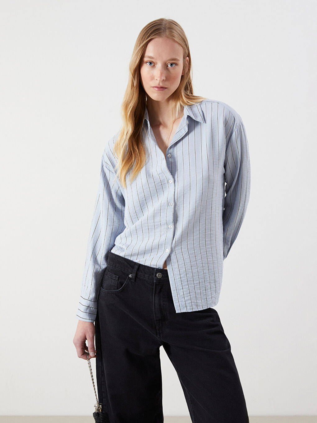 Striped Oversize Women's Shirt