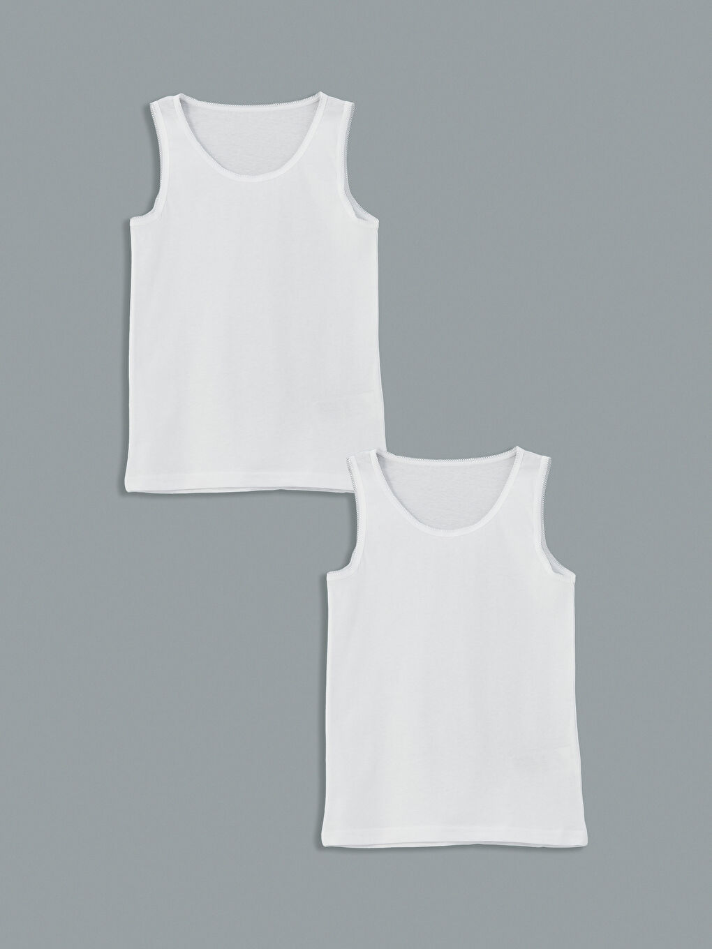 Crew Neck Girls' Tank Tops 2-Pack