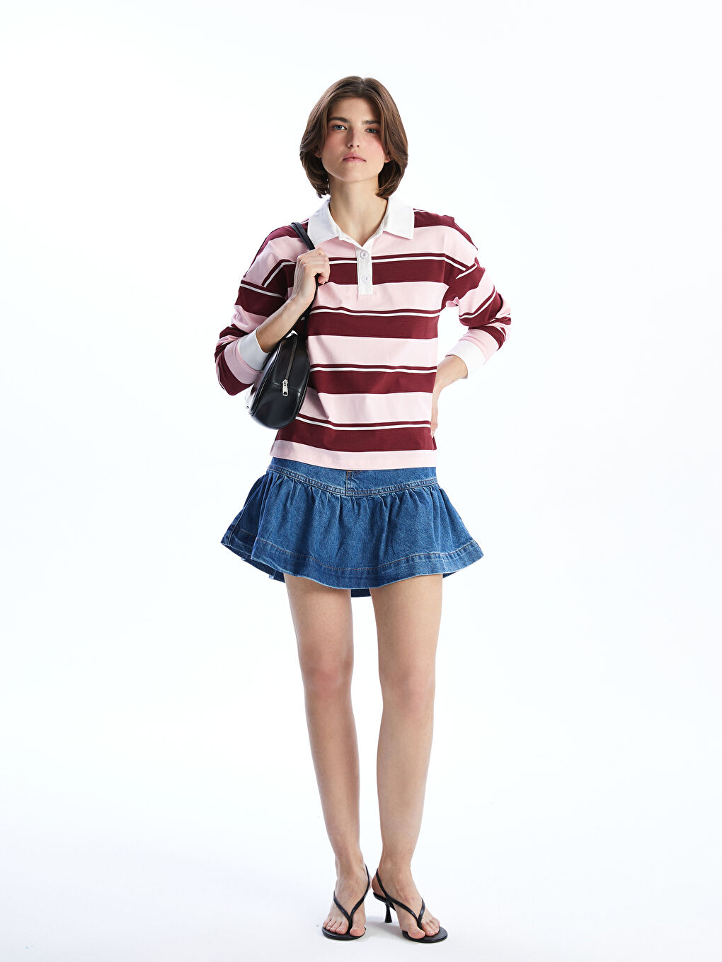 Woman INDIGO Denim Skirt -S5LC80Z8-507