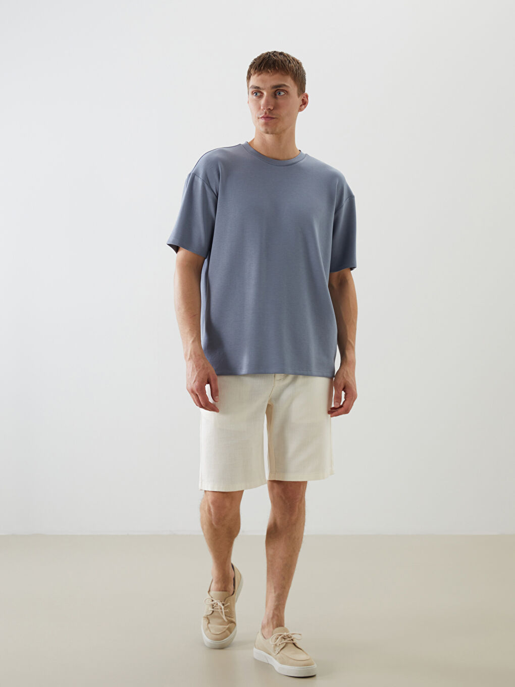 LCW Vision Crew Neck Short Sleeve Men's T-Shirt -S5LD31Z8-UCK