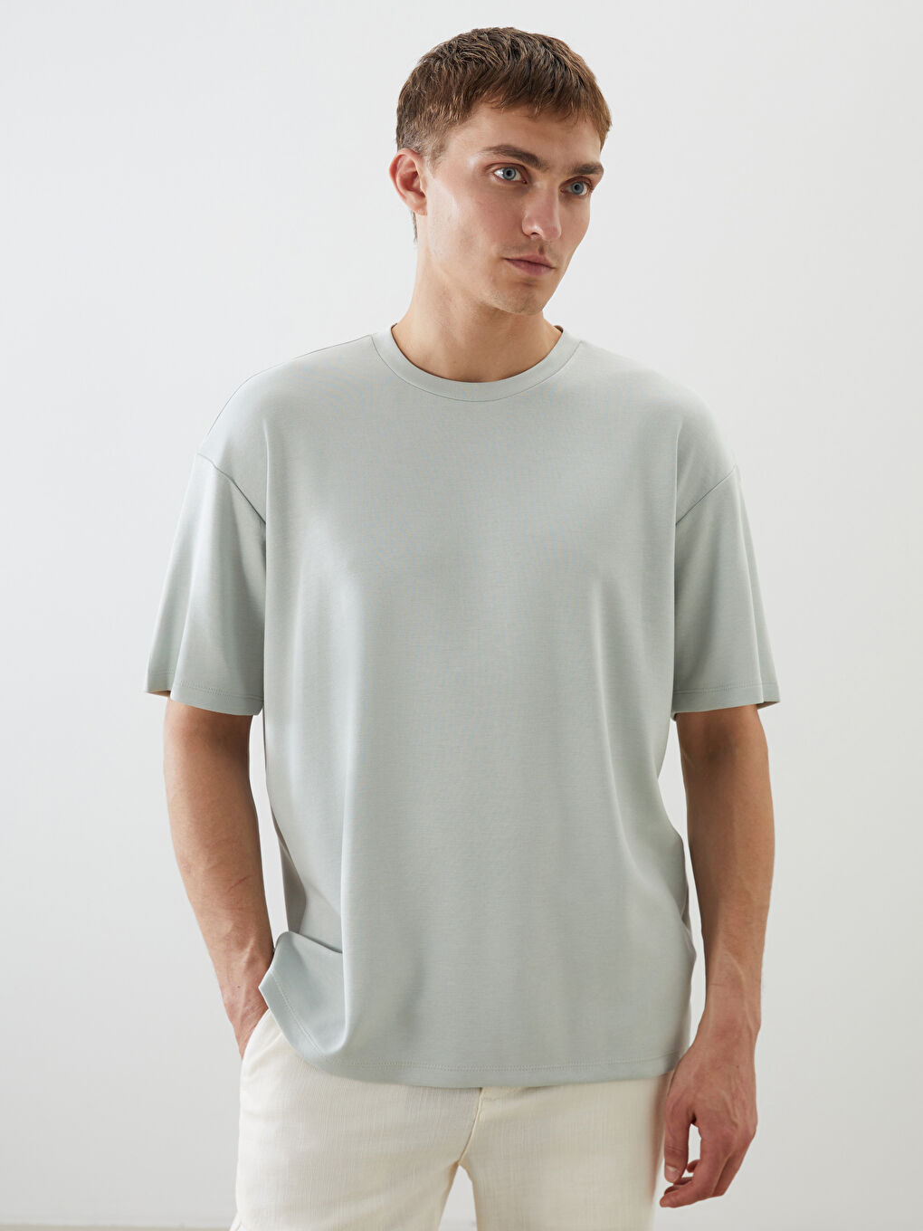 LCW Vision Crew Neck Short Sleeve Men's T-Shirt -S5LD31Z8-ZMH