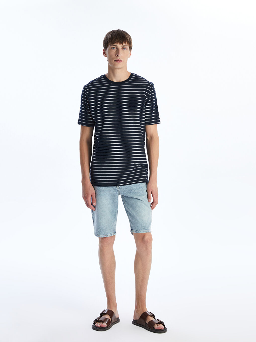 Slim Fit Men's Denim Shorts -S5LD42Z8-311