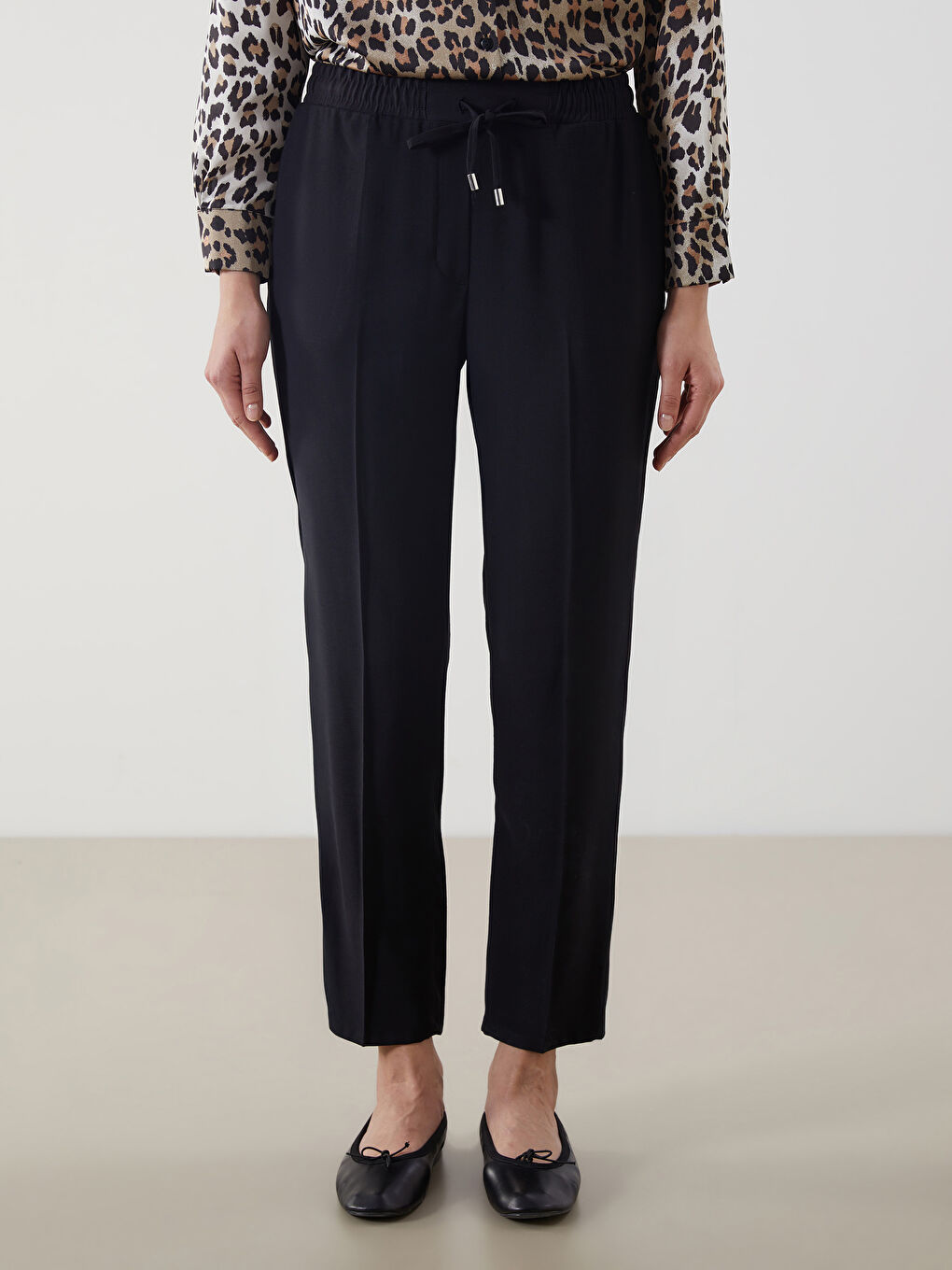 LCW Modest Elasticated Waist Women's Trousers -S5LD44Z8-CVL