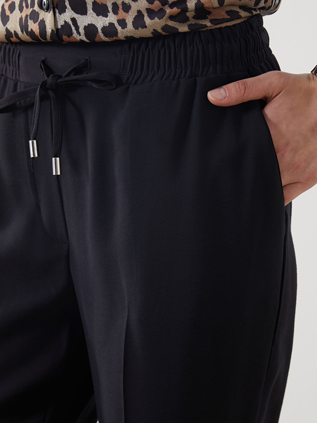LCW Modest Elasticated Waist Women's Trousers -S5LD44Z8-CVL
