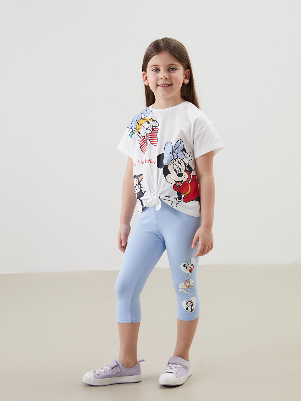 Minnie Mouse Printed Girls' Leggings and T-Shirt 2-Pack