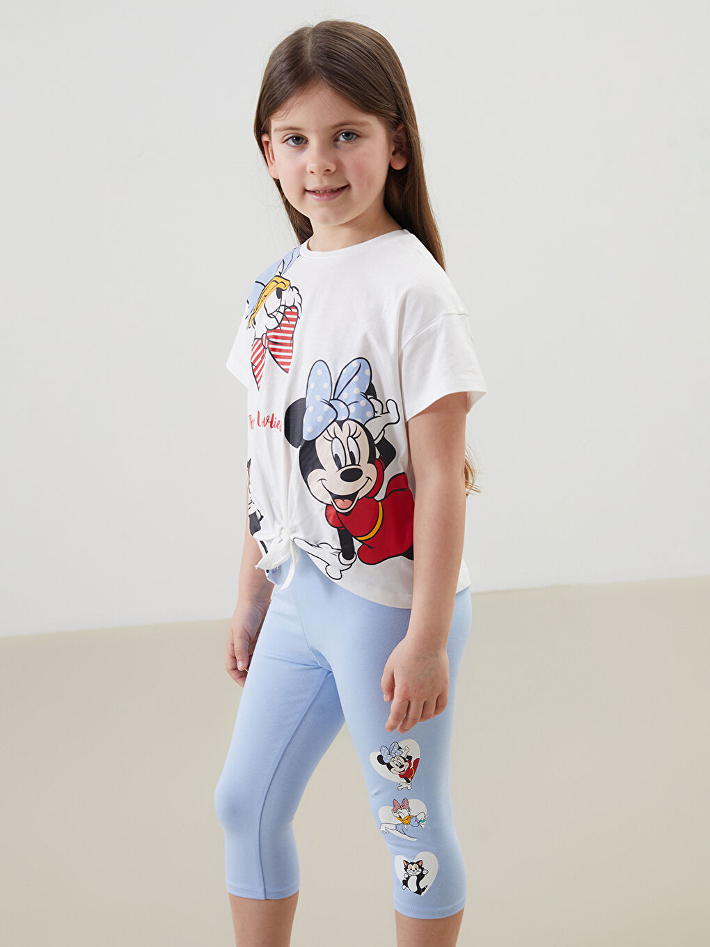 Minnie Mouse Printed Girls' Leggings and T-Shirt 2-Pack-1