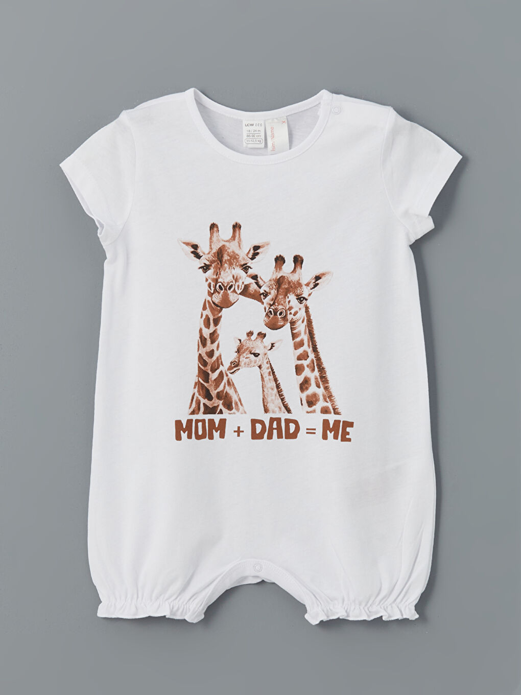 Crew Neck Printed Baby Girl Rompers -S5LD77Z1-J5E