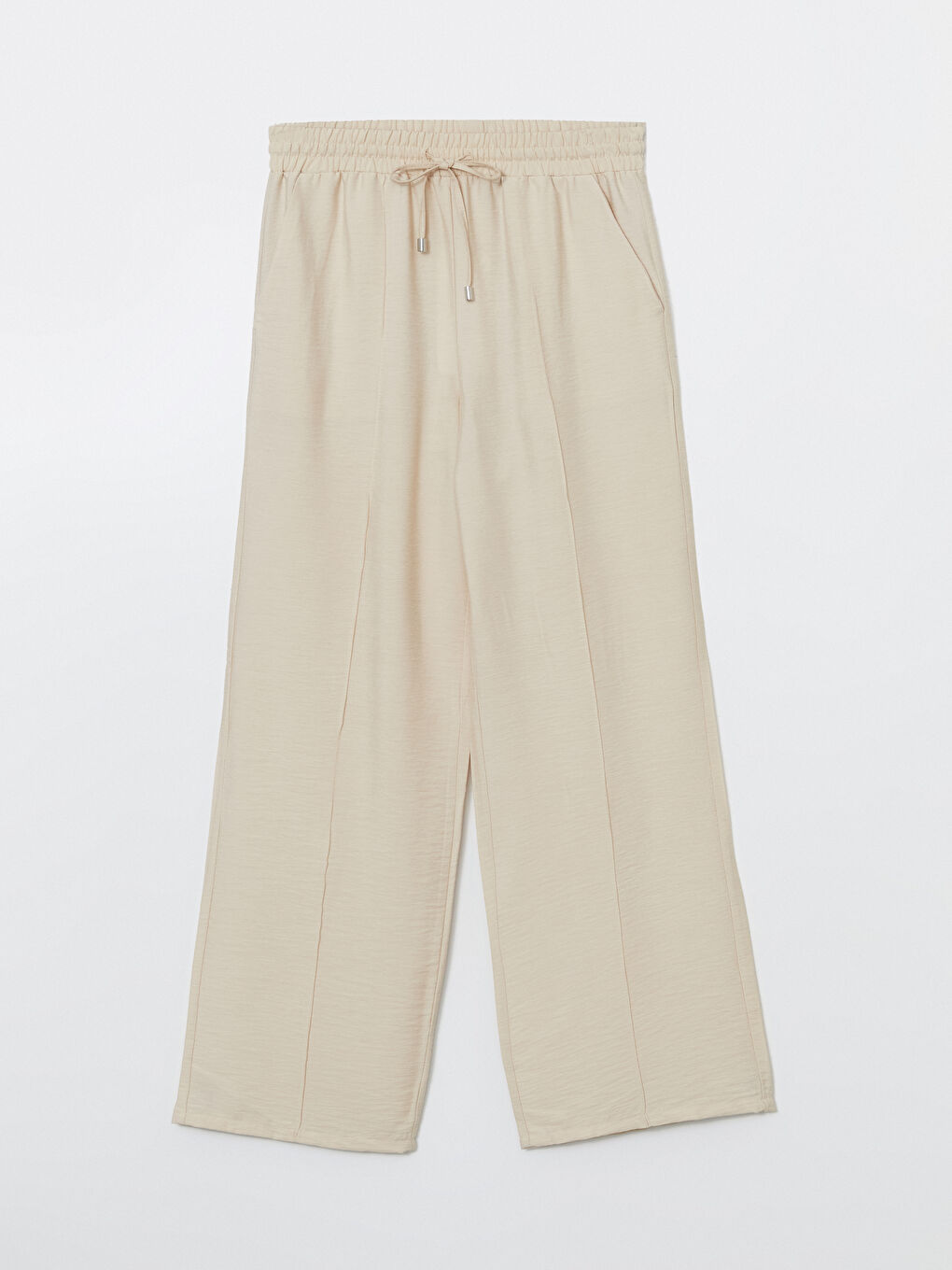 Wide Leg Women Trousers With Elastic Waist -S5LD78Z8-ZAB