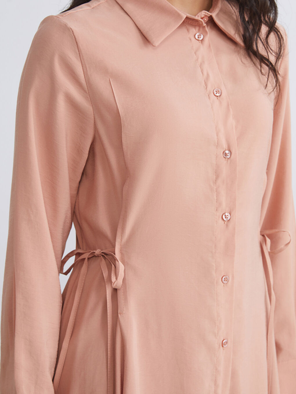 LCW Modest فستان وردي امرأة -S5LD82Z8-8LK