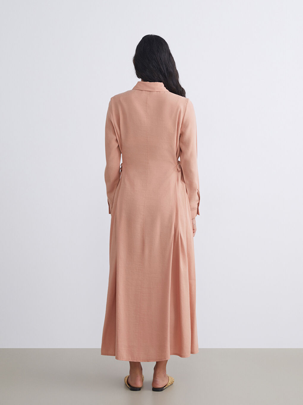 LCW Modest فستان وردي امرأة -S5LD82Z8-8LK