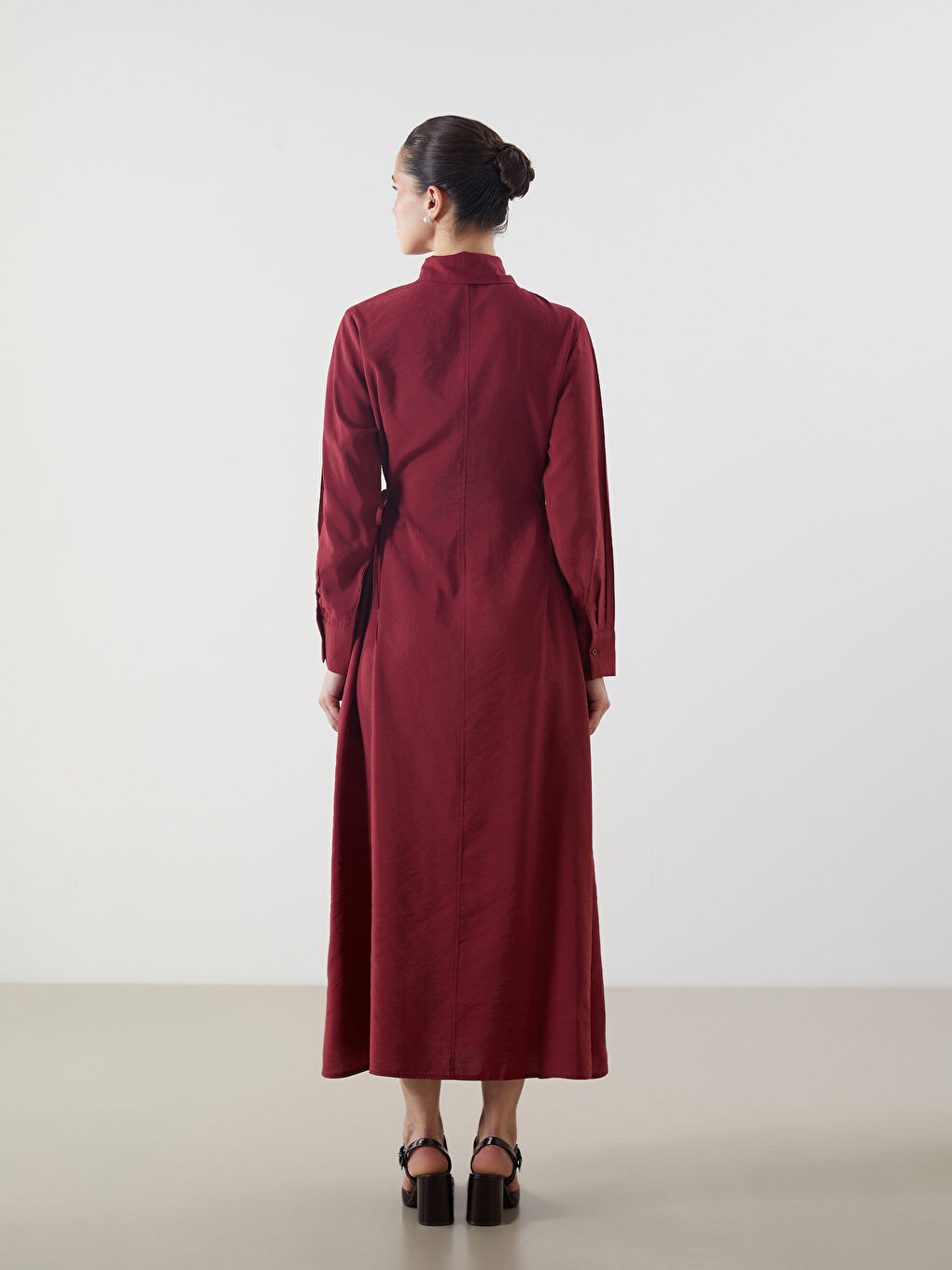 Woman BORDEAUX Shirt Dress -S5LD82Z8-YHR