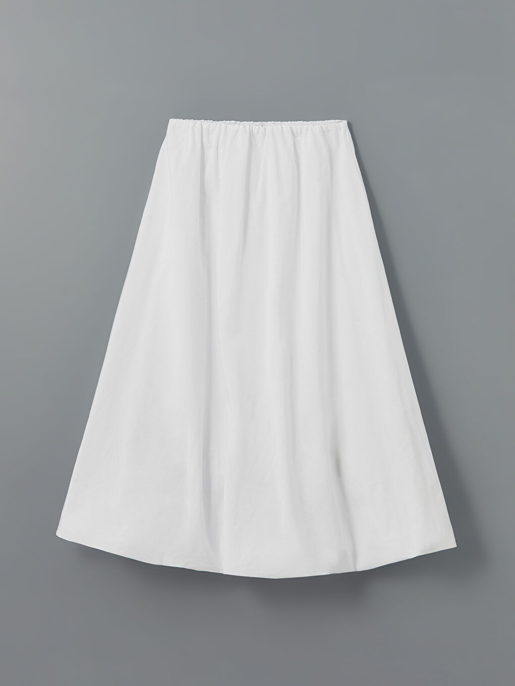 Women's Elastic Waist Poplin Balloon Skirt -S5LD85Z8-Q6K