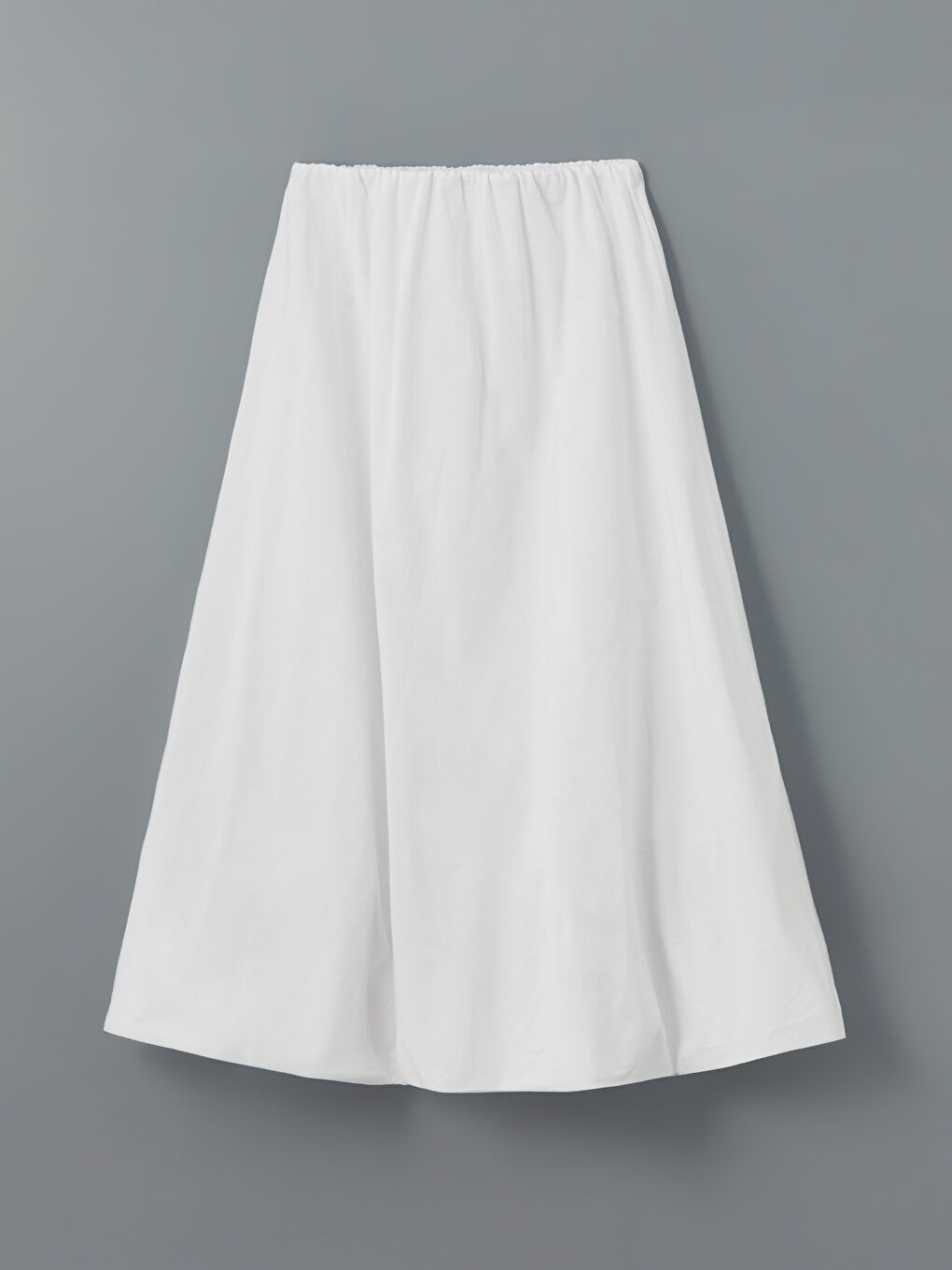 Women's Elastic Waist Poplin Balloon Skirt -S5LD85Z8-Q6K