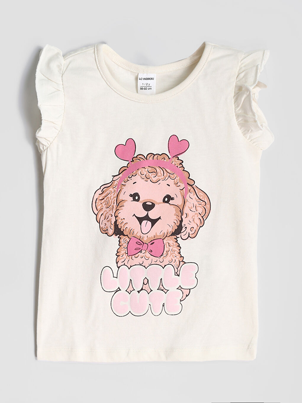 Crew Neck Printed Girls' Blouse and Leggings 2 Pack Set-1