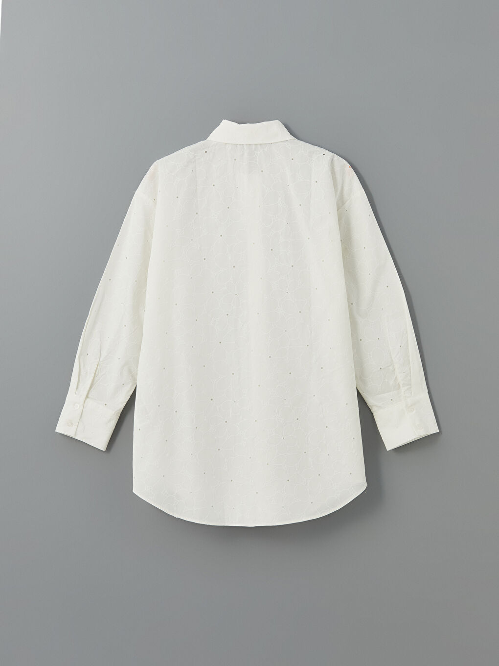 Floral Oversized Poplin Women’S Tunic Shirt -S5LE16Z8-EEW