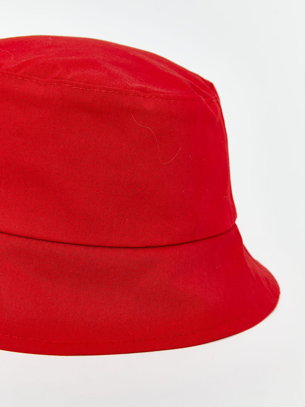 Kırmızı Pamuklu Kız Bebek Bucket Şapka-2