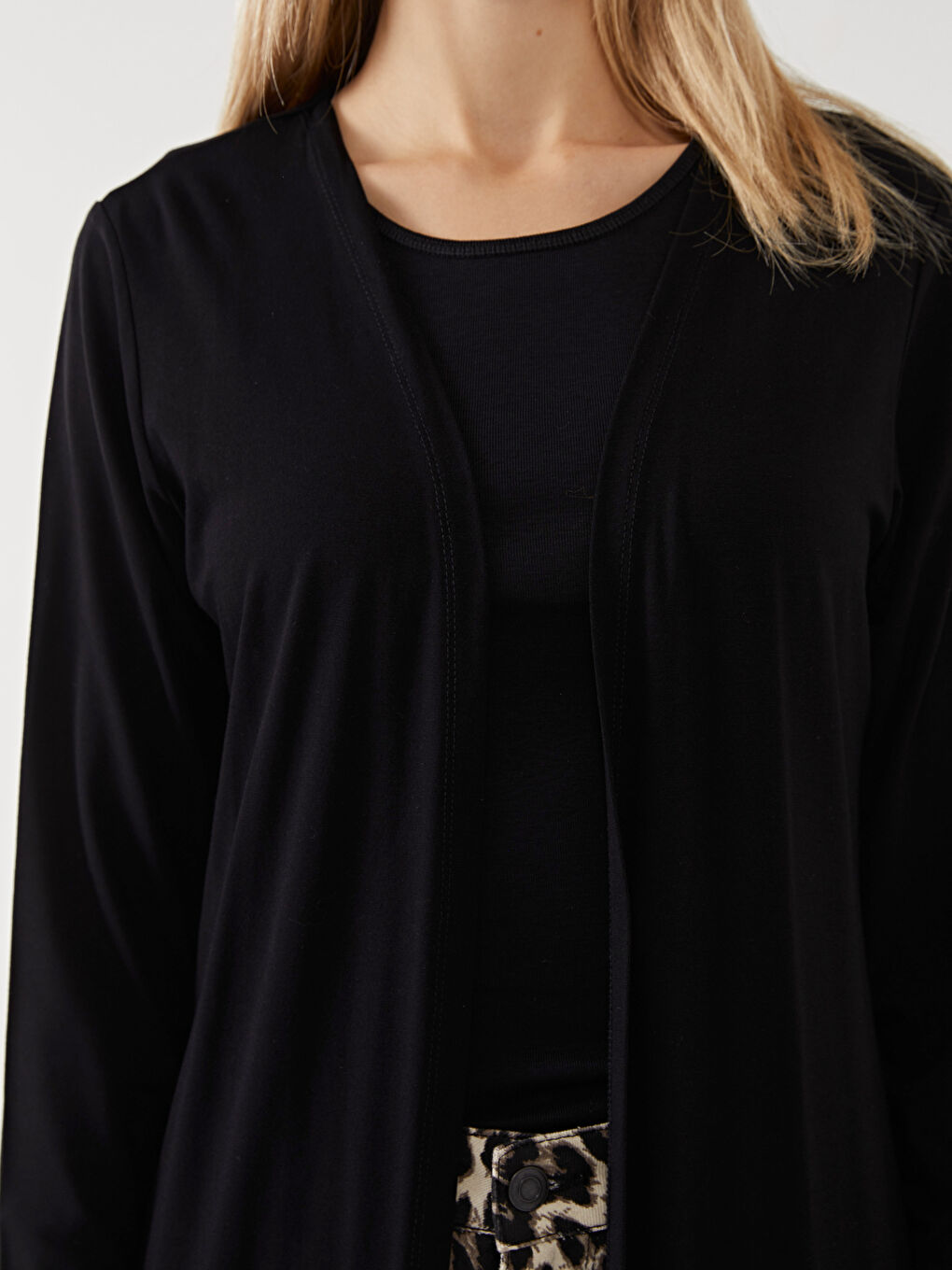 LCWAIKIKI Classic Shawl Collar Women's Cardigan -W57970Z8-CVL