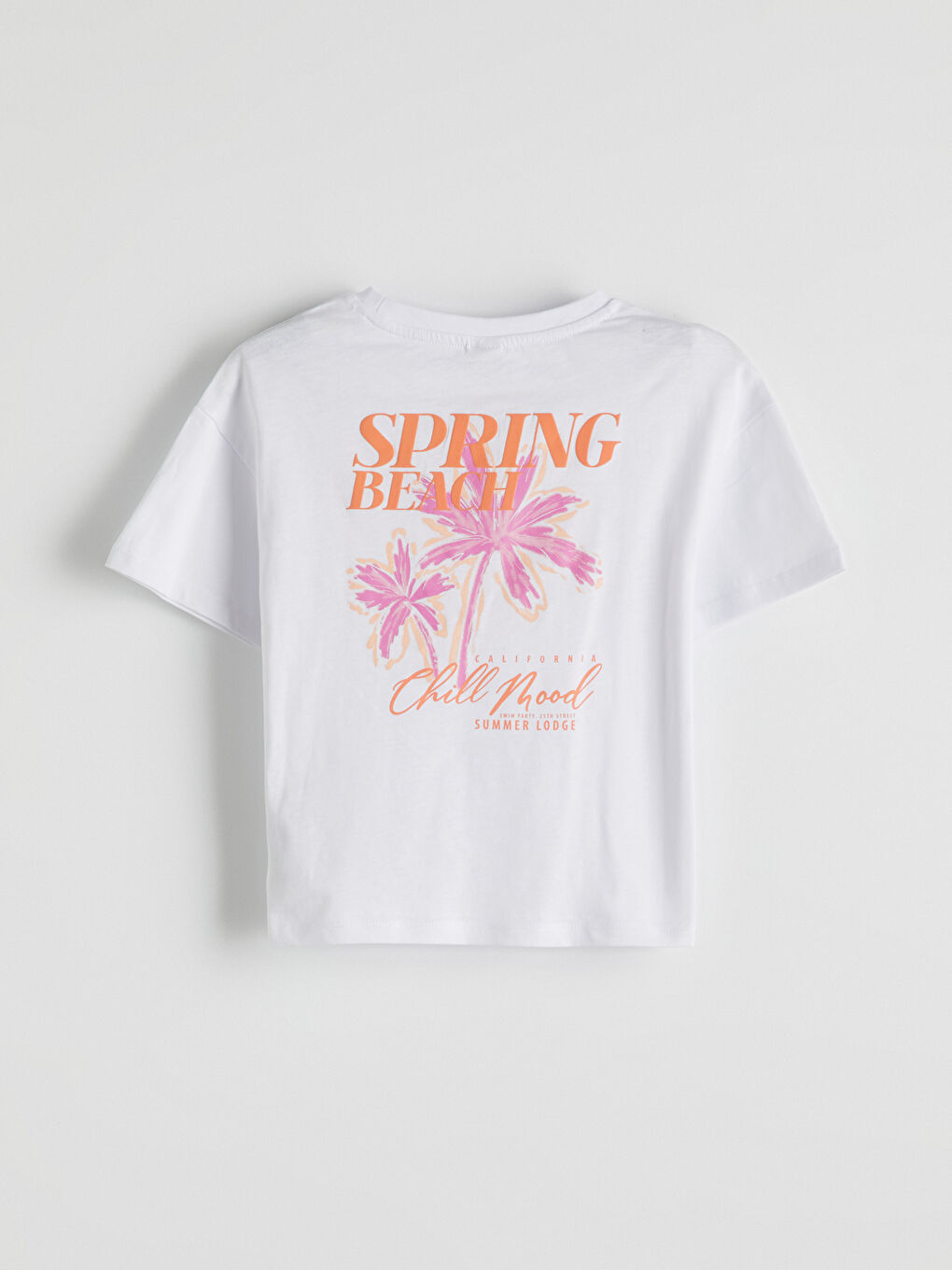 LCW Kids Crew Neck Floral Girls' T-Shirt and Shorts -S5LF09Z4-FFB