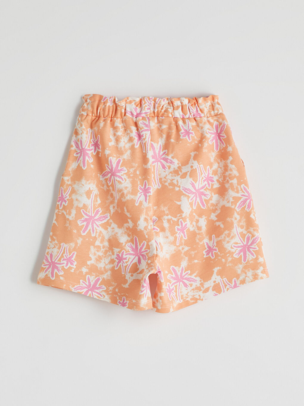 LCW Kids Crew Neck Floral Girls' T-Shirt and Shorts -S5LF09Z4-FFB