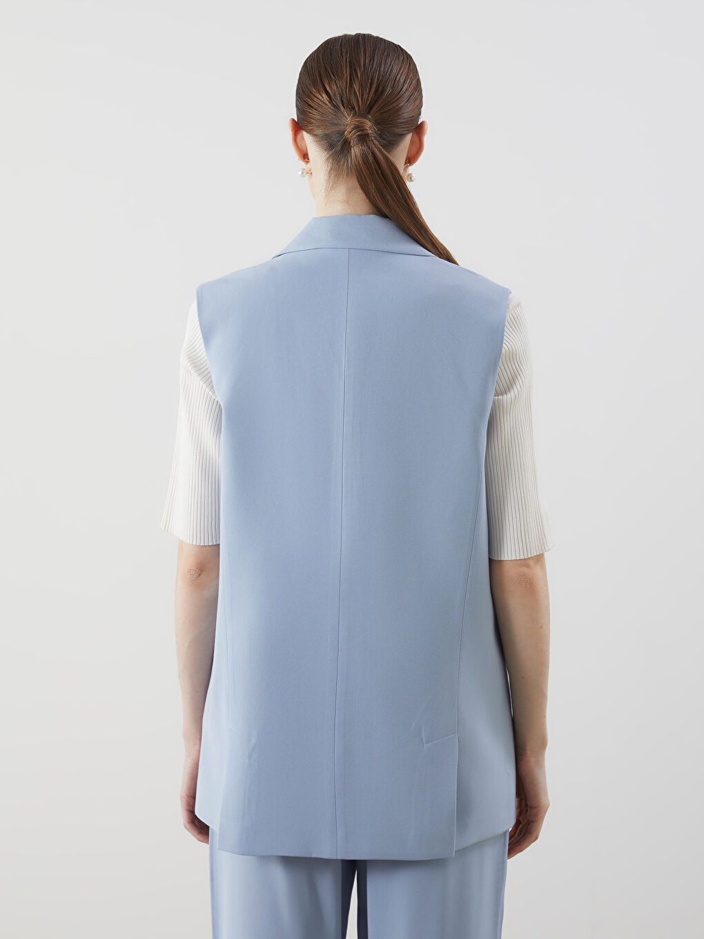 Jacket Collar Women's Classic Vest -S5LF55Z8-CU5
