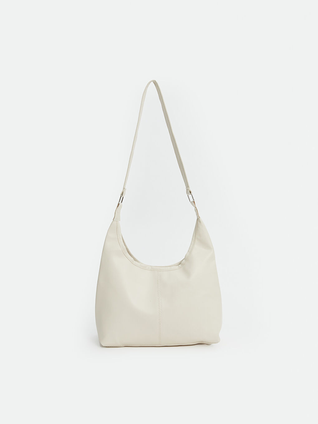 Bej Deri Görünümlü Kadın Omuz Çantası