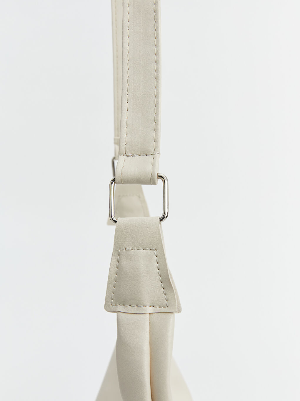 Bej Deri Görünümlü Kadın Omuz Çantası-2