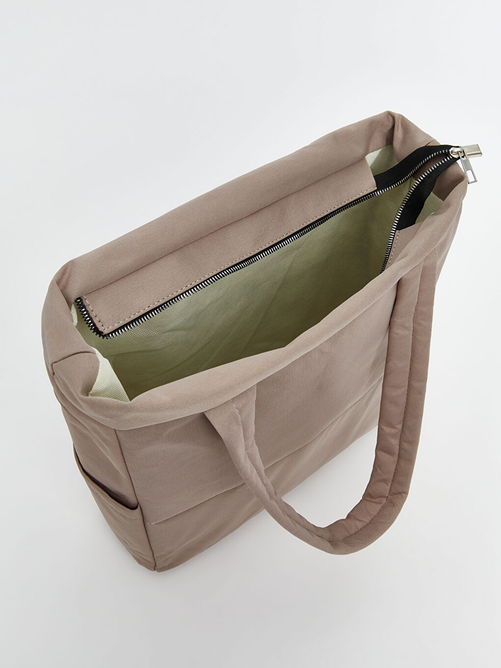 Pembe Fermuarlı Kadın Omuz Çantası-2