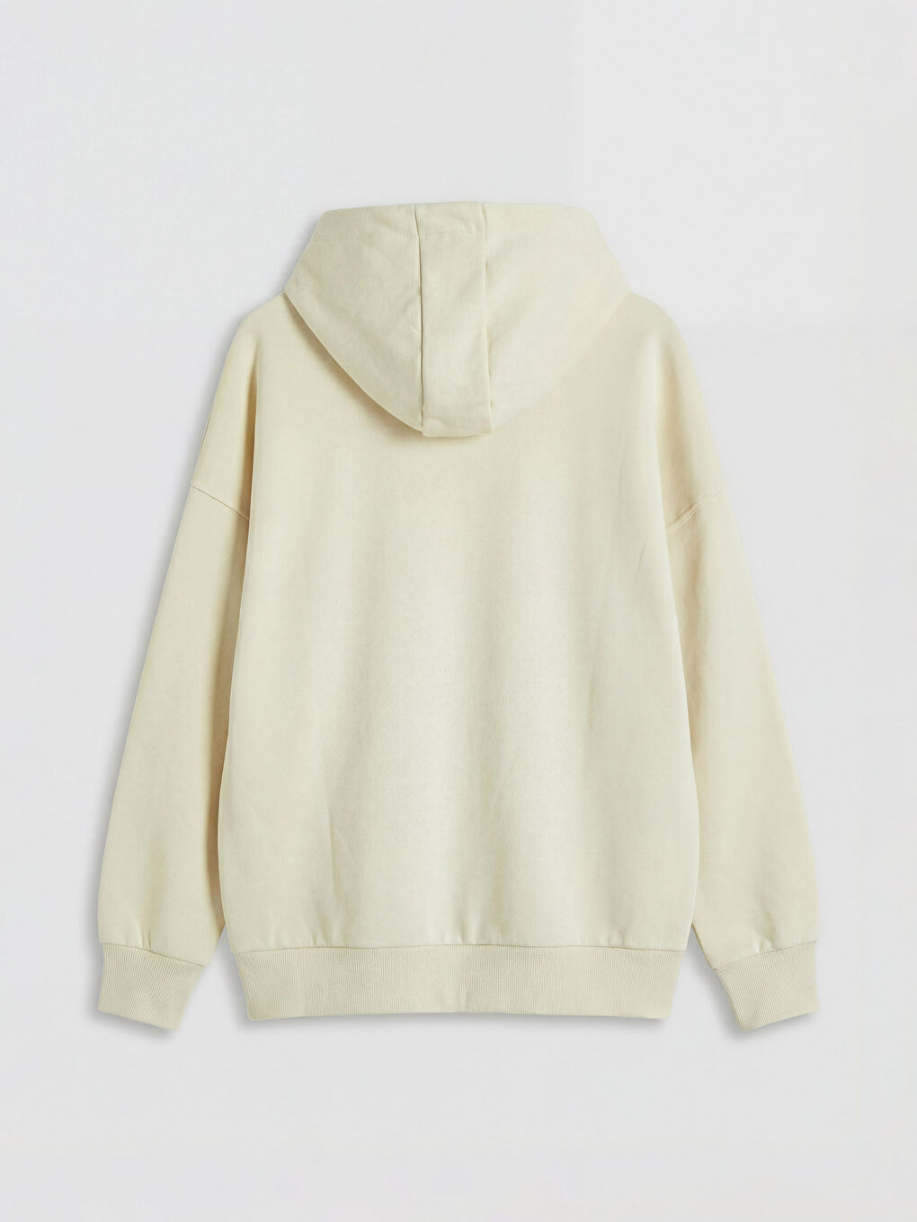 Karışık Kapüşonlu Kadın Fermuarlı Sweatshirt-1