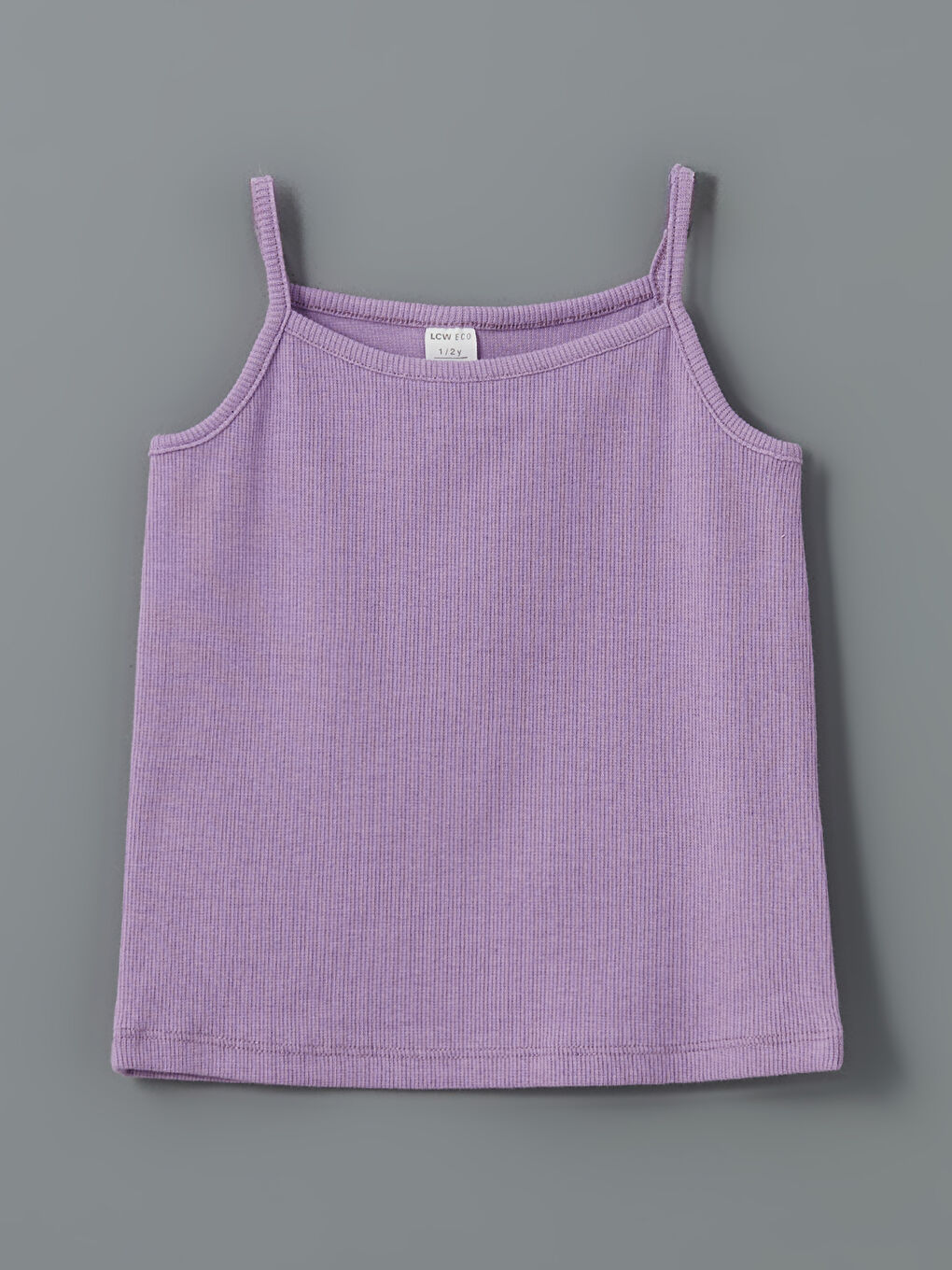 Square Neck Printed Girl's Undershirt, 2-pack -S5LG28Z1-LRA