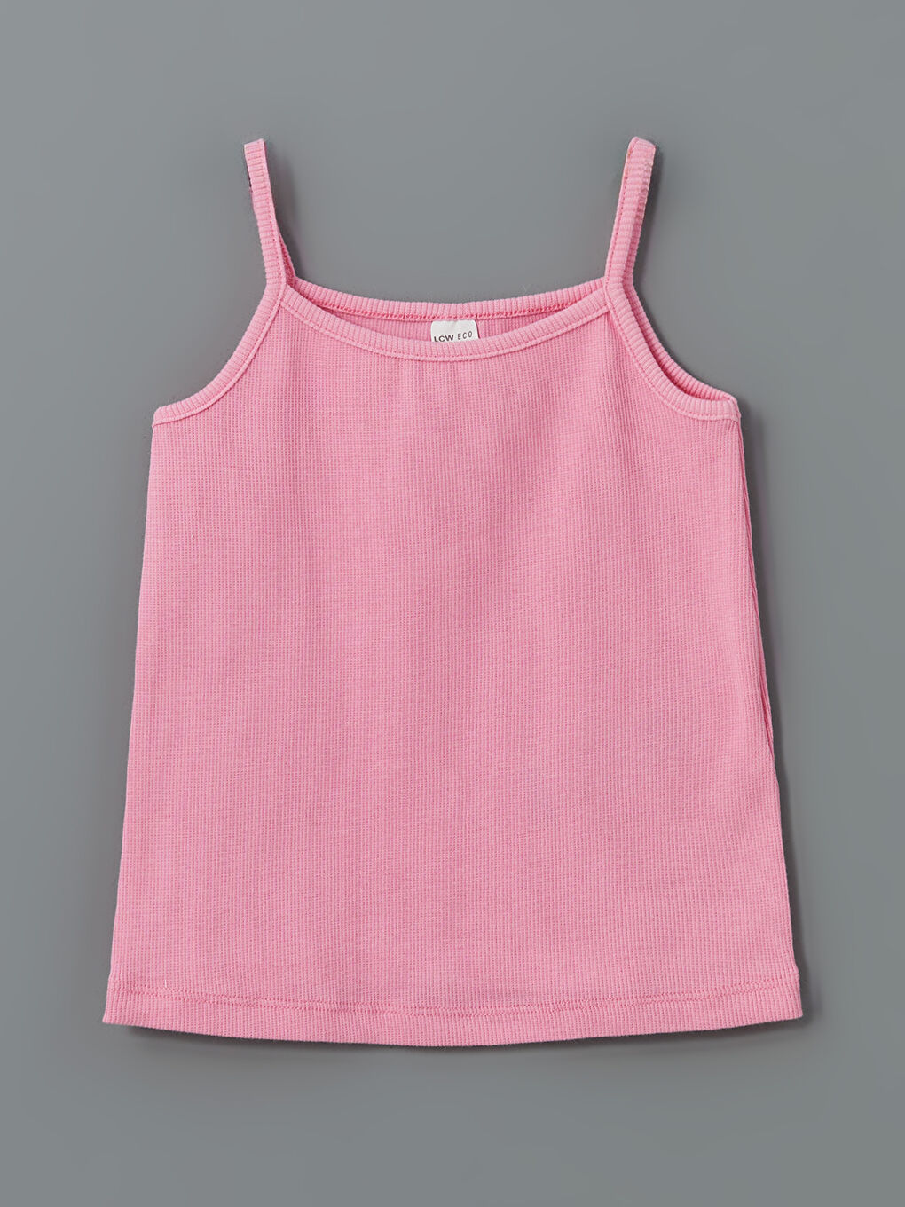 Square Neck Printed Girl's Undershirt, 2-pack -S5LG28Z1-LT4