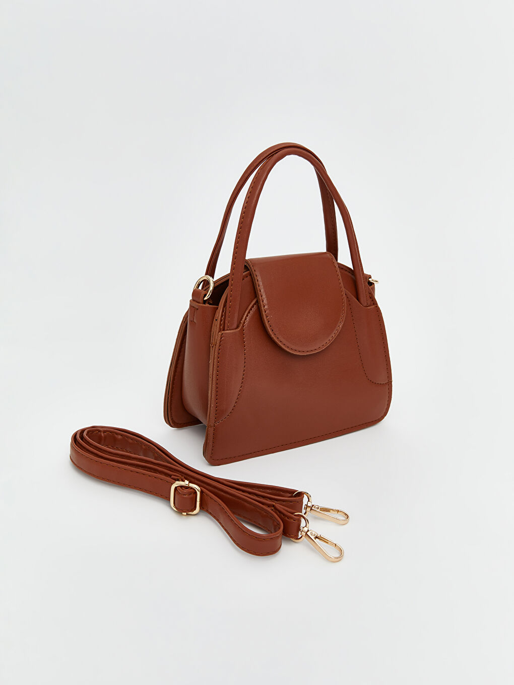 Kahverengi Çıkarılabilir Askılı Kadın Omuz Çantası