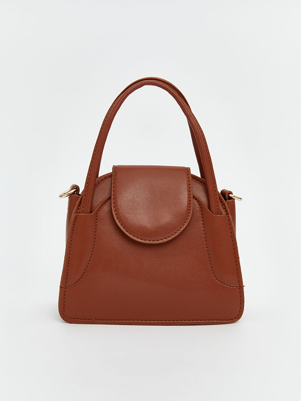 Kahverengi Çıkarılabilir Askılı Kadın Omuz Çantası-1