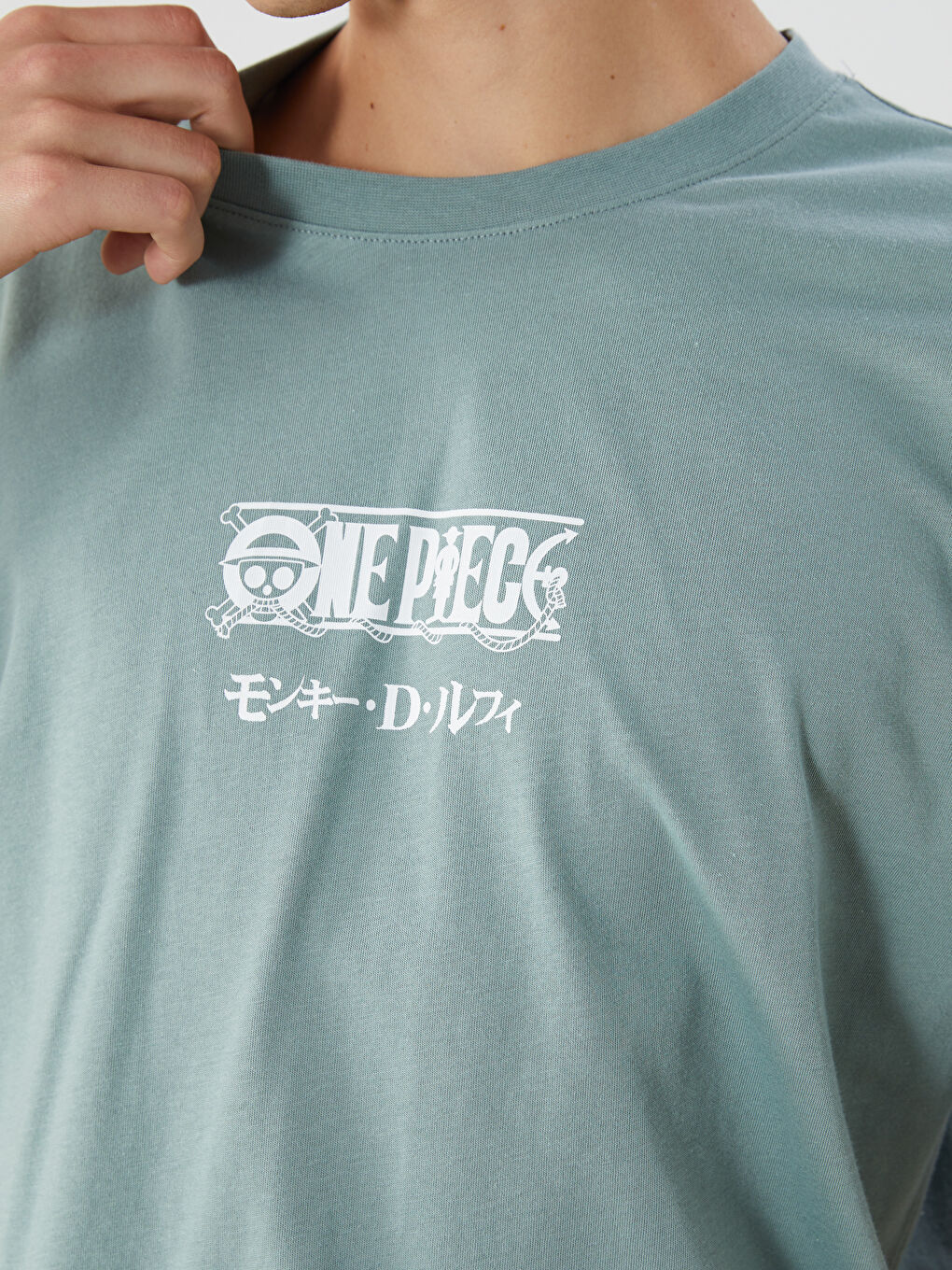 XSIDE Crew Neck Printed Jersey Men's T-Shirt -S5LG67Z8-GPP
