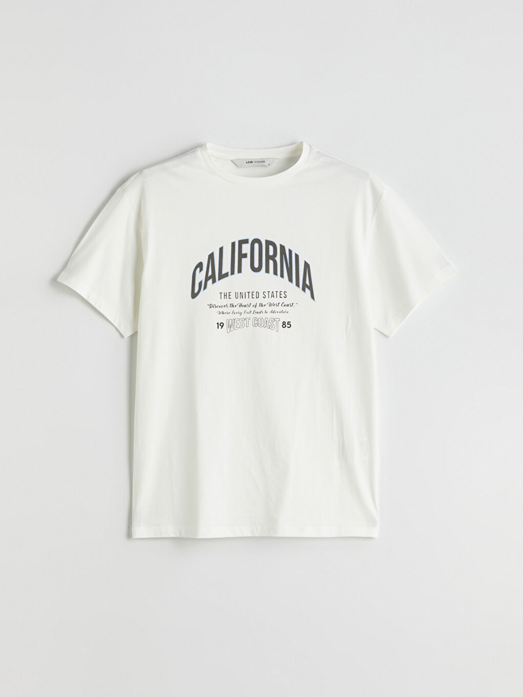 Crew Neck Florida Printed Women's T-Shirt -S5LH04Z8-FEW