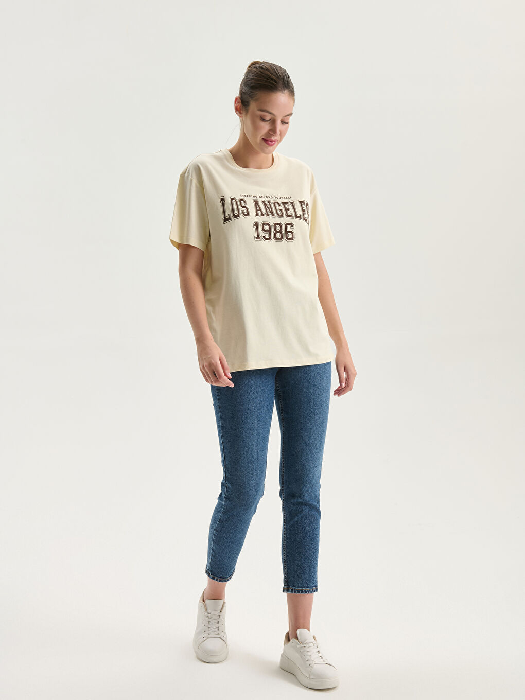 Crew Neck Florida Printed Women's T-Shirt -S5LH04Z8-FQQ