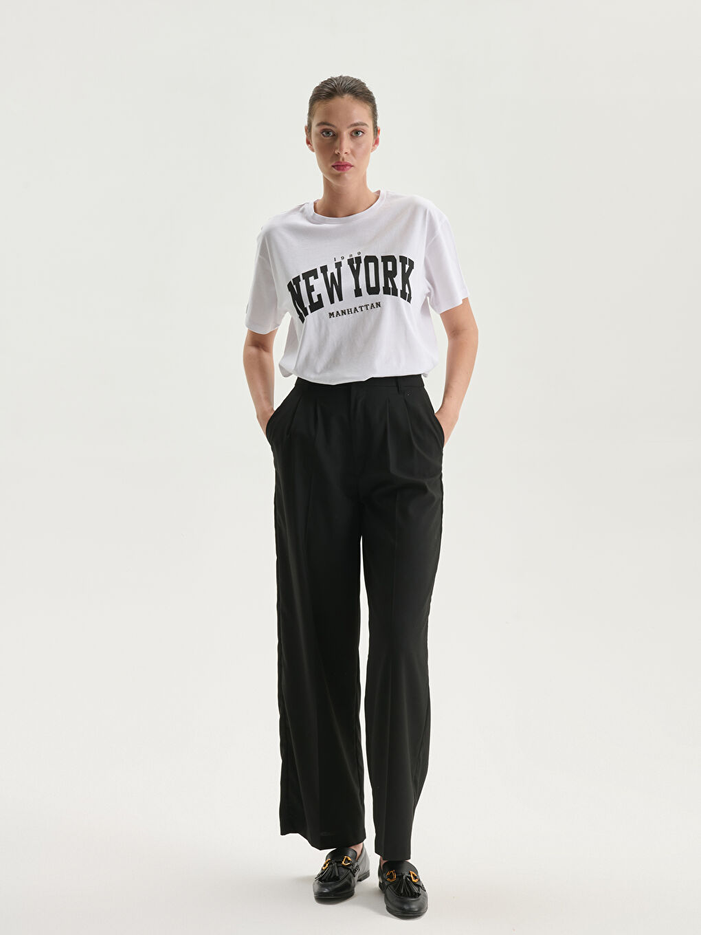 Crew Neck Florida Printed Women's T-Shirt -S5LH04Z8-Q6K