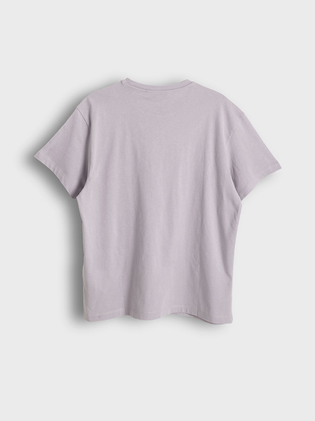 تيشيرت مطبوع بياقة دائرية للسيدات-1