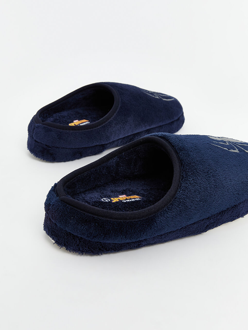 Lacivert Spider-Man Baskılı Erkek Çocuk Ev Terliği-4