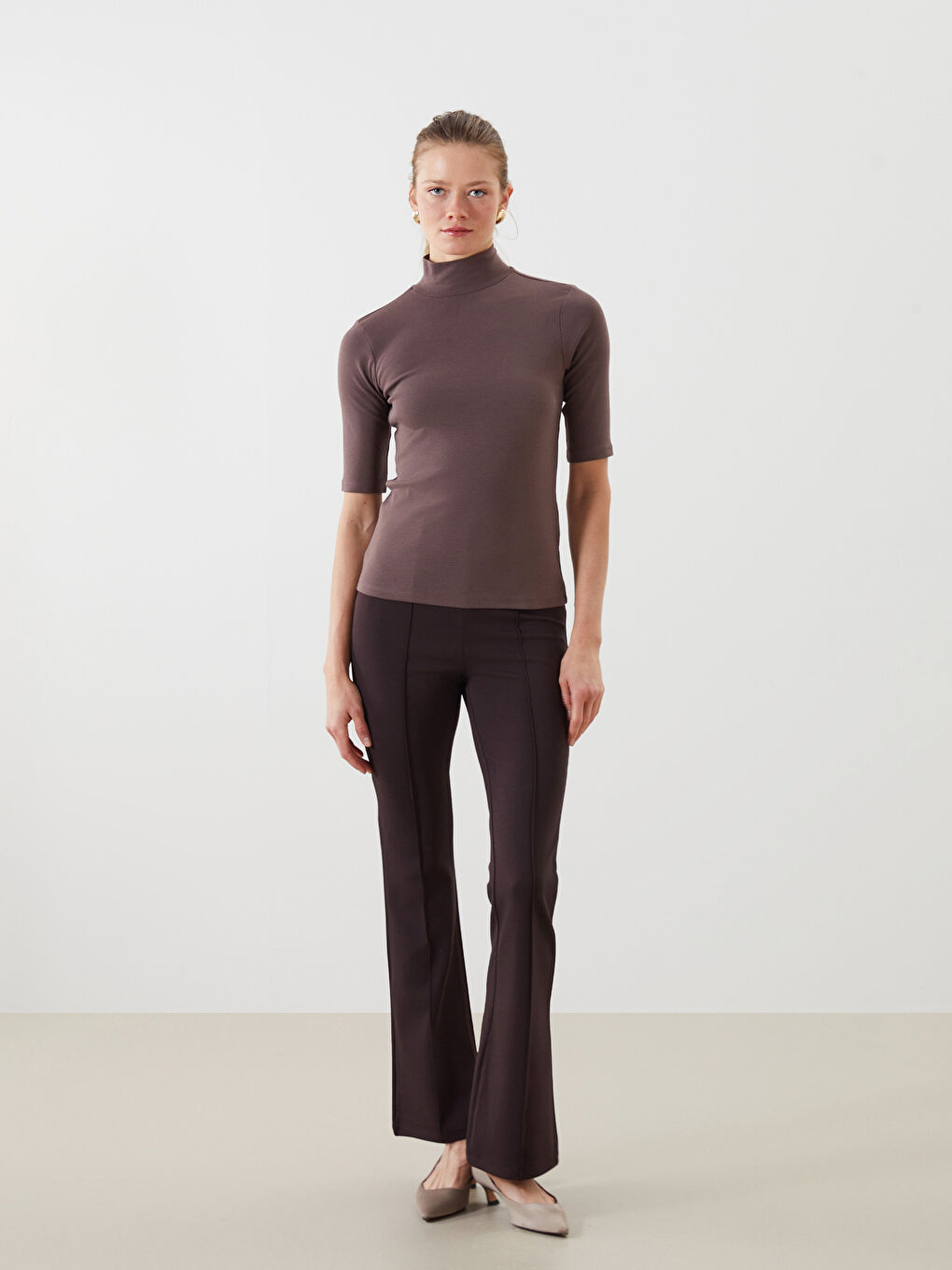 High Neck Women's Bodysuit -S5LH25Z8-HLD