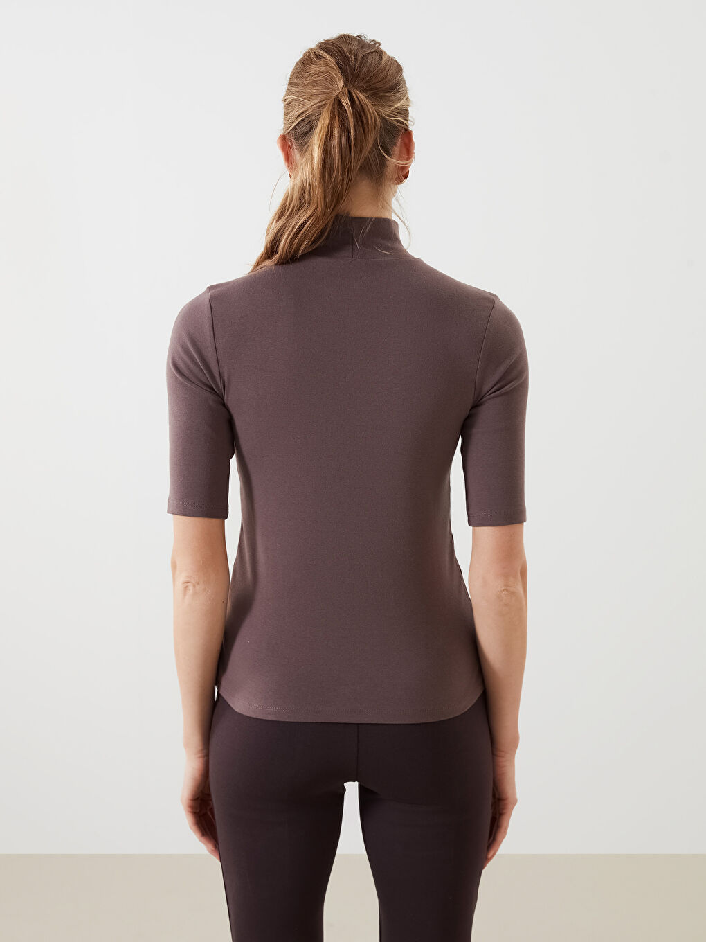 High Neck Women's Bodysuit -S5LH25Z8-HLD