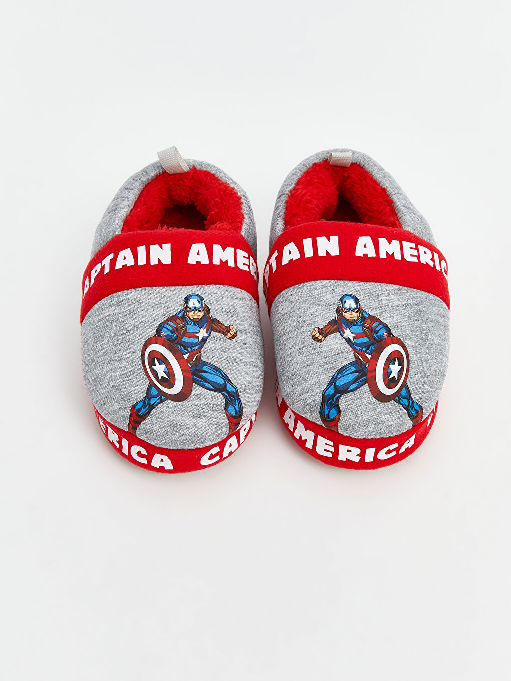 Gri Avengers Baskılı Erkek Çocuk Panduf-2