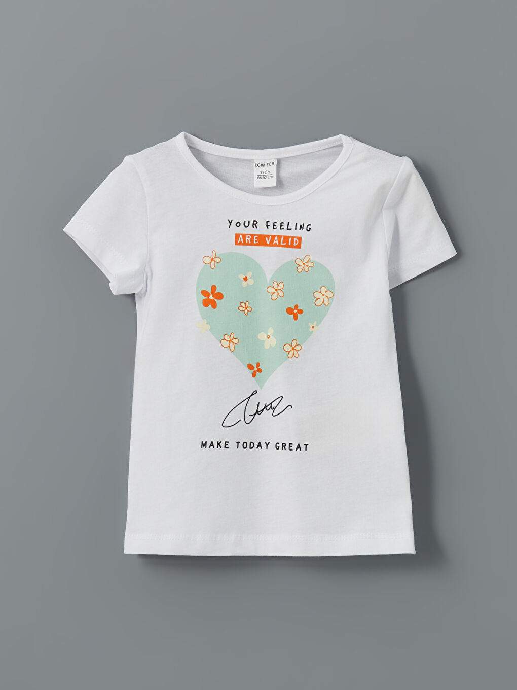 Crew Neck Printed Girls' T-Shirt And Shorts Set (2 Pieces) -S5LH43Z1-G4G
