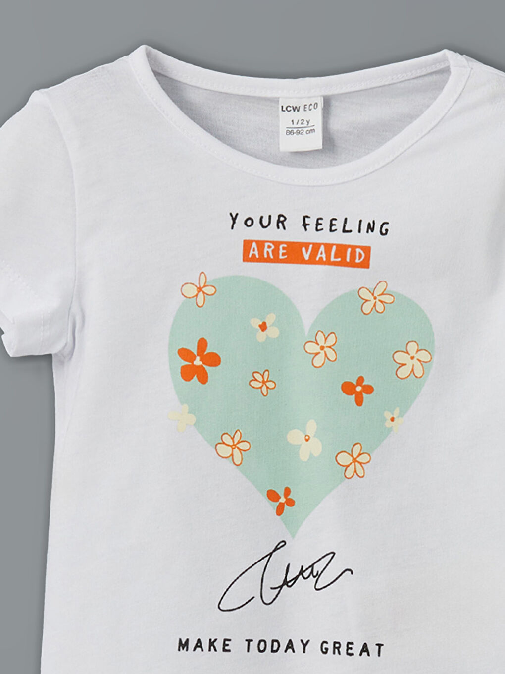 Crew Neck Printed Girls' T-Shirt And Shorts Set (2 Pieces) -S5LH43Z1-G4G